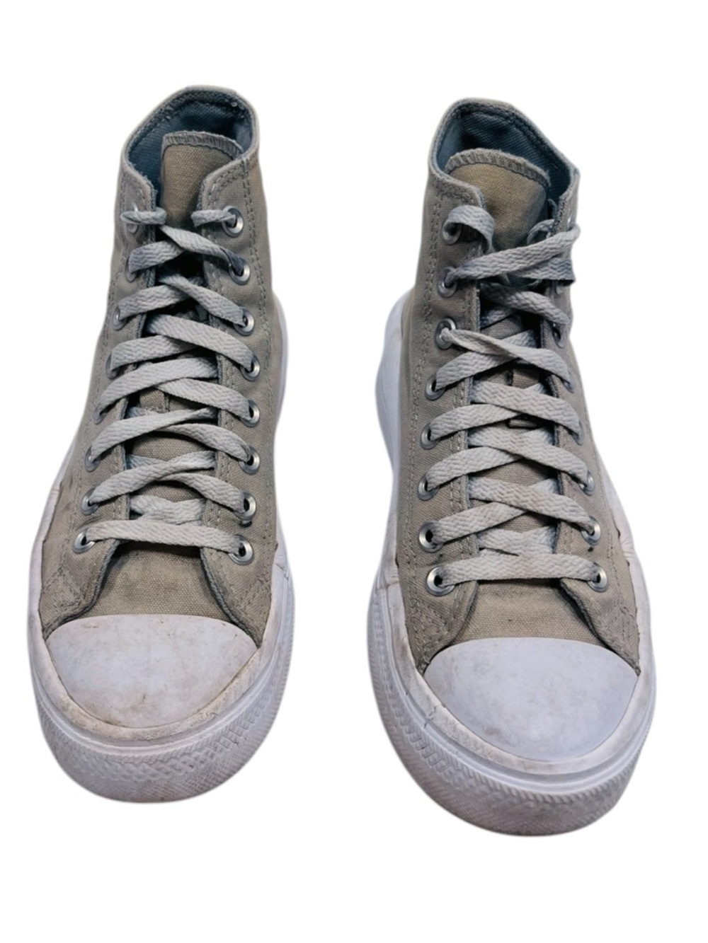 Converse All-Star Beige High Top Platform Sneakers 39 - Picture 3 of 8